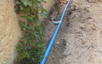 Mise en place d\'une canalisation renforcé CR8 Ø 100