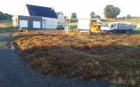 Terrassement et nivelage de la terre végétale