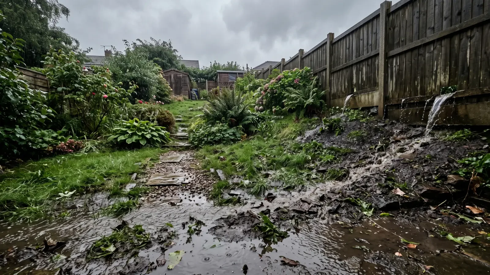 L'eau de pluie de mon voisin inonde mon jardin : que dit la loi ?